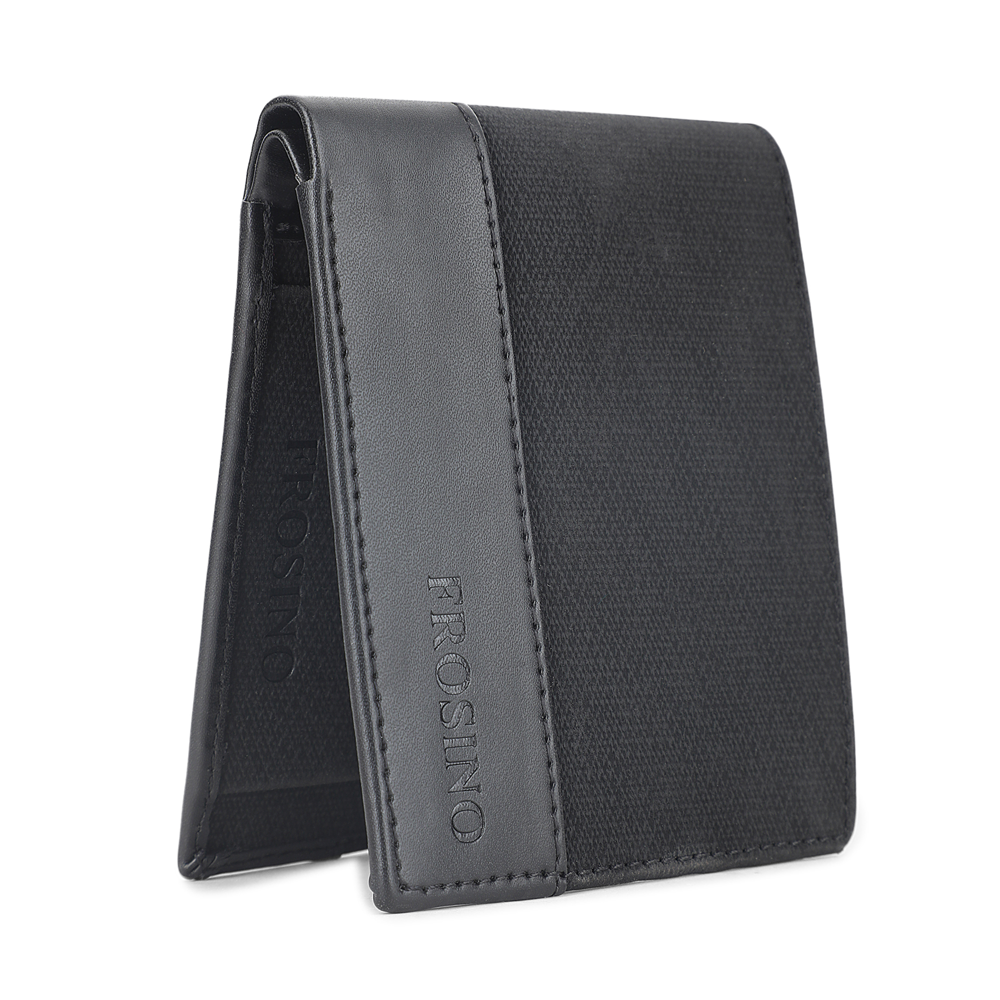 Frosino Men Blue Artificial Leather Wallet - Regular Size (4 Card Slots)