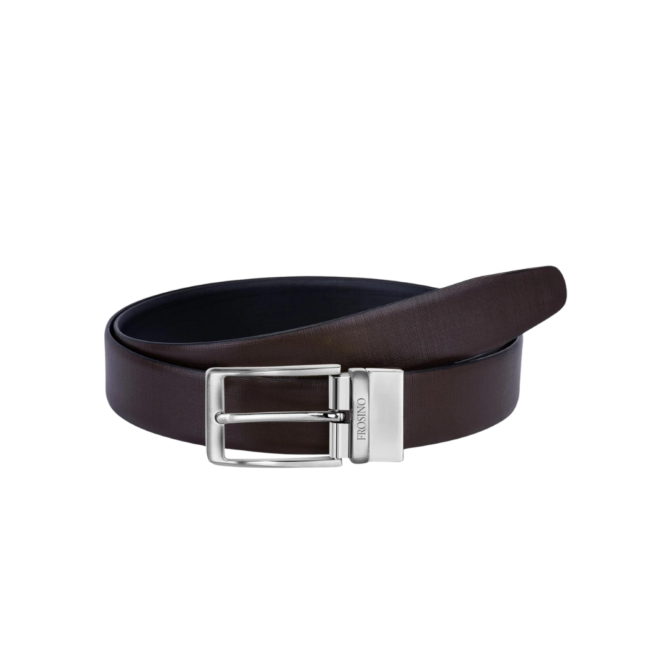 Frosino Men Formal Black, Brown Genuine Leather Reversible Belt