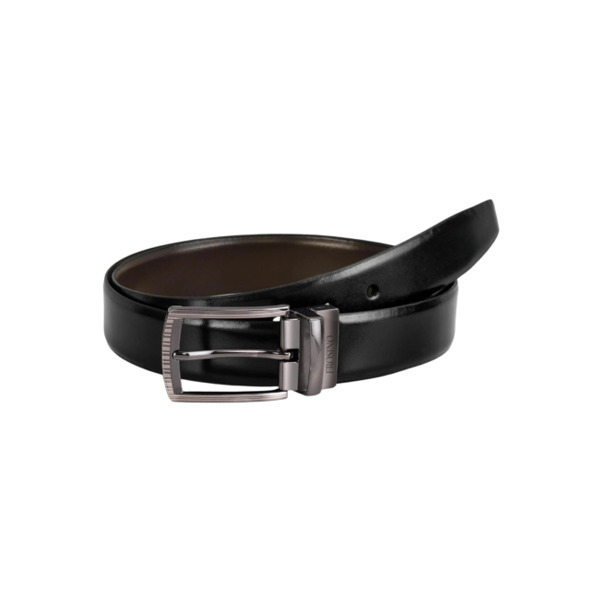 Frosino Men Casual Black Genuine Leather Belt
