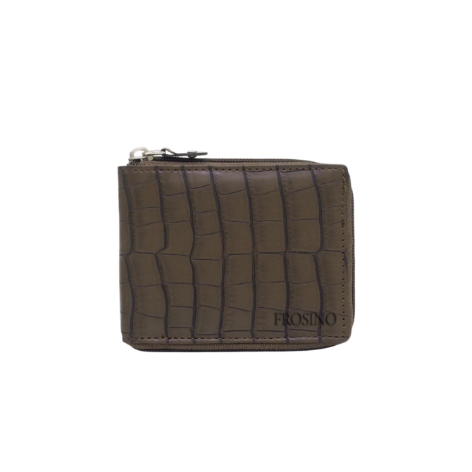 Frosino Men Zip Around Wallet with SIM Card Holder