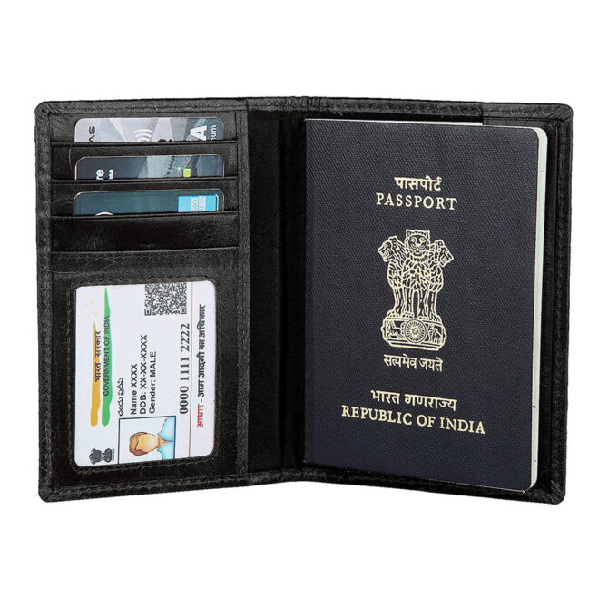 Frosino Men Green Artificial Leather Card Holder - Mini  (6 Card Slots)