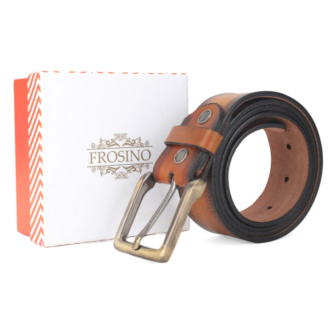 Frosino Men Casual Genuine Leather Belt